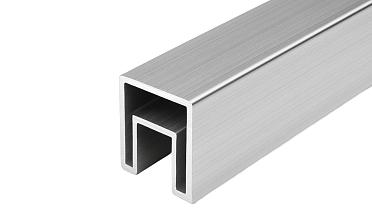Труба 40х40 мм с пазом 24 х 24 под стекло, 6м, алюминиевый, неанод Фk856-2 AL купить в Ростове-на-Дону