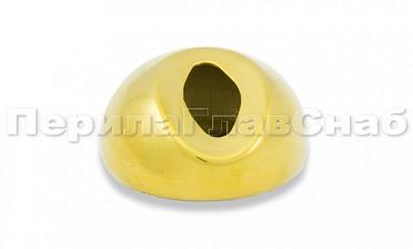 Наконечник штамп, под 30°, Ø38.1 мм, для поручня Ø38.1, золото (AISI 304) k016-88 купить в Ростове-на-Дону