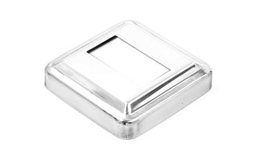 Низ стойки под трубу 40х20 мм, 66х66х0.6, высота 16 мм, полированный (AISI 304) k385-3 купить в Ростове-на-Дону