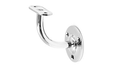 Пристенок с ложементом на плоскость, вынос 65х65, Ø60х3 мм, сварной, нержавеющая сталь AISI 304 полированная k234-5 купить в Ростове-на-Дону