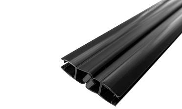 Комплект уплотнителей для стекла 8мм (2 шт.), стекло-стекло, с магнитом 135°, 2,2 м.черный непрозрачный t208 BL-U купить в Ростове-на-Дону