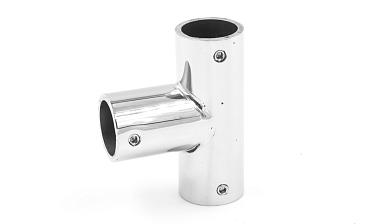 Соединитель-тройник для трубы 19 мм, нержавеющая сталь AISI 304, полированная t902 PSS купить в Ростове-на-Дону