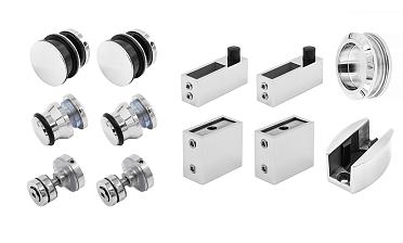 Комплект раздвижной системы для стеклянной душевой, цинк-хром полированный t401 PZn  купить в Ростове-на-Дону