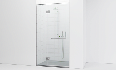 Комплект фурнитуры для душевой перегородки в проеме на профиле с глухим стеклом и дверью t561-1 купить в Ростове-на-Дону