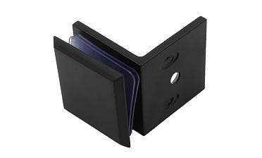  Коннектор для душевой кабины стена-стекло 90°, 45х45, цинк, черный, вырез 69 t732 BZn купить в Ростове-на-Дону