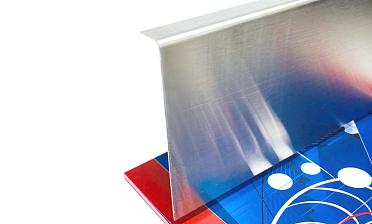 Тыльная накладка из шлифованной нержавейки на профиль т100 15.5х101 мм длина 2 м т100-10 купить в Ростове-на-Дону