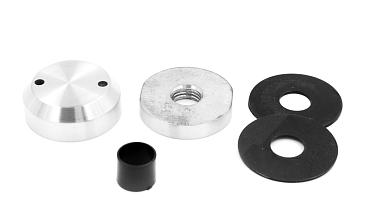 Комплект торцевого крепления несущего стекла, гайка-шайба Ø50х10х18 мм с внутренней резьбой М16, шлифованный AISI 304 k277-8 купить в Ростове-на-Дону