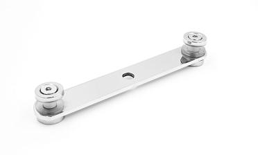 Стеклодержатель пластинчатый штампованный 3хМ8, по центрам 170х4 мм, полированный, шайбы 4 мм штамп., под стекло 6-12 AISI201 k047-6 купить в Ростове-на-Дону