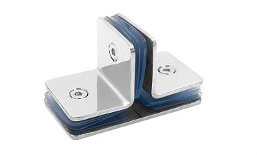 Коннектор для душевой кабины на 3 стекла полированный t727-2 PSS  купить в Ростове-на-Дону