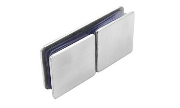 Коннектор для душевой кабины стекло-стекло 180°, 45х45, нерж 304, вырез 64 t724 SSS купить в Ростове-на-Дону