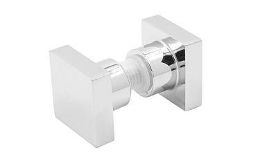 Ручка-кноб квадратная для стекла 6-12 мм, нержавеющая сталь AISI 304, полированная t669 PSS купить в Ростове-на-Дону