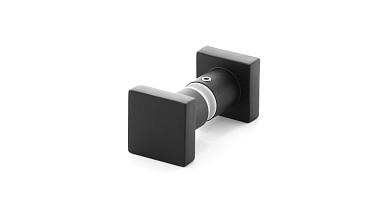 Ручка-кноб квадратная, для стекла 6-12мм, черная t669 Bl купить в Ростове-на-Дону