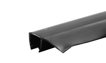 Уплотнитель для стекла 8 мм, непрозрачный черный, 90°, стекло-стекло 2200 мм t215-2 Bl-U купить в Ростове-на-Дону