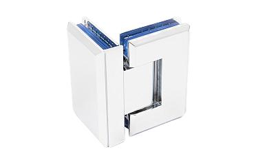 Петля для душевой кабины стекло-стекло 90° 90х55 мм цинк, полированная t304 PZn купить в Ростове-на-Дону