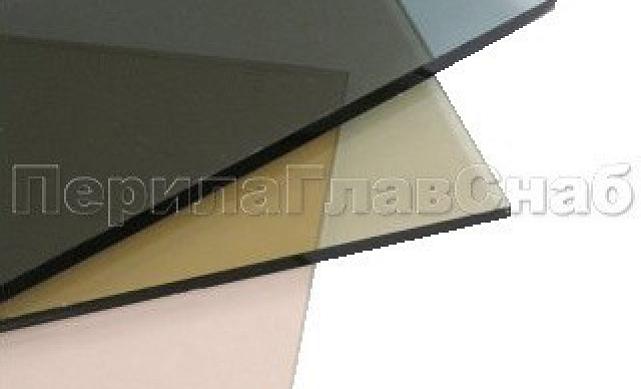 Стекло ромбы 8 мм, серое в массе, без вырезов С-8025