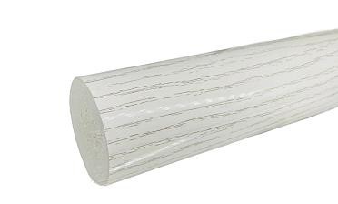 Пластиковый поручень текстурный, цвет белый, Ø49мм, длина 4м k893-2 купить в Ростове-на-Дону