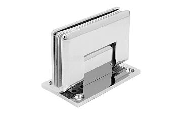 Петля для душевой кабины стена-стекло 90° 90х55 мм латунь-хром, полированная t301 PC купить в Ростове-на-Дону