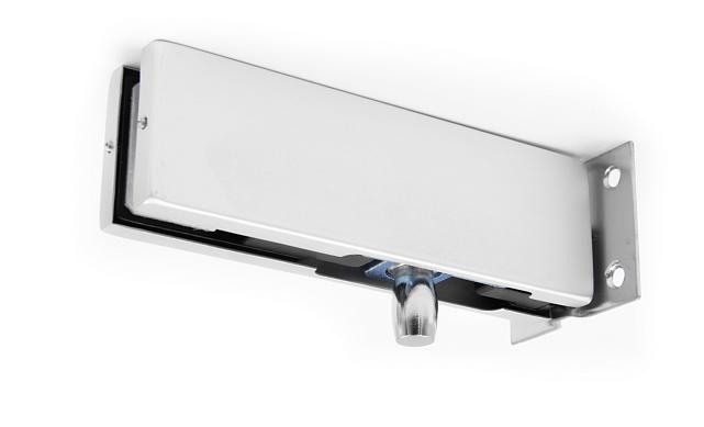 Фитинг на фрамугу с осью и монтажной пластиной, под алюминий t130 AL