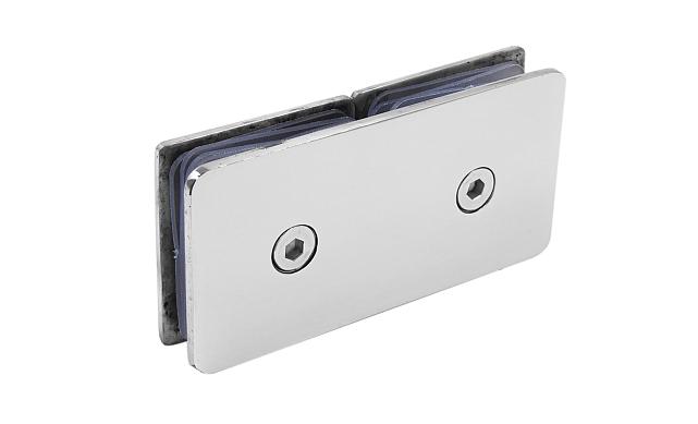 Коннектор для душевой кабины стекло-стекло 180° 45х45 мм латунь-хром, полированный 64 t724 PC 2