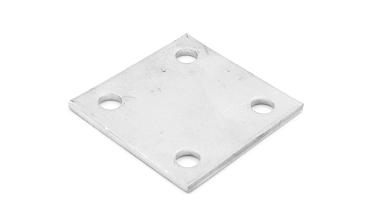 Фланец стойки 71х71х5 (4.3), AISI 304, 4 отв. М10 k115-4  купить в Ростове-на-Дону