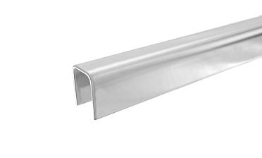 Профиль П-образный, L=2000 мм, t=1.5 мм, для стекла 12 мм, полир. (AISI 304) Ф-0454 купить в Ростове-на-Дону