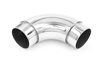 Отвод поручня под Ø38.1х1.5 мм, 90°, литой, полированный, со вставками, (AISI 201) k059-3 купить в Ростове-на-Дону