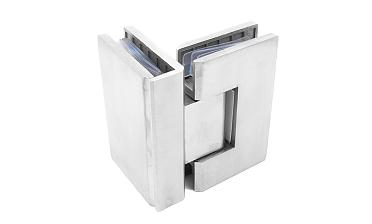 Петля для душевой стекло-стекло 90х55 мм, 90°, нержавеющая сталь AISI 304, шлифованная t304-2 SSS купить в Ростове-на-Дону