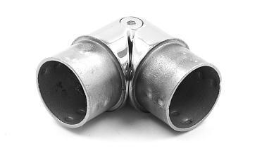 Поворот литой, шарнирный под Ø42.4 мм, полированный, AISI 304 k273 купить в Ростове-на-Дону