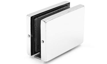 Коннектор стена-стекло с монтажной пластиной, полированный, вырез 09 t192 PSS купить в Ростове-на-Дону