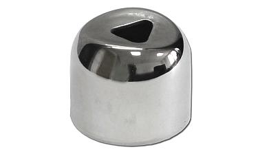 Наконечник штампованный (СПС) прямой 90° на трубу Ø25 мм, для поручня Ø38.1 мм, полированный, нержавеющий, AISI 201, k071-3 купить в Ростове-на-Дону