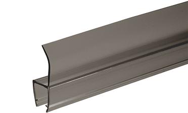 Уплотнитель для стекла 8мм, полупрозрачный черный, 180°, стекло-стекло 2,2 м  t204-2 BL купить в Ростове-на-Дону