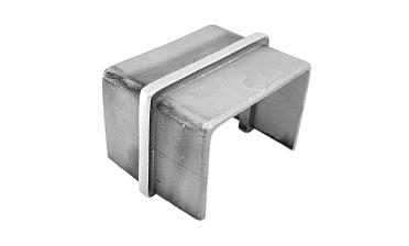Соединитель для поручня с пазом 40х60 мм, шлифованный (AISI 304) Фk541-2 купить в Ростове-на-Дону