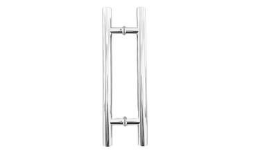 Ручка для стеклянной двери рейлинг двухсторонняя для стекла 8-12 мм, 32х1500х1800 мм, полированная t633-1800 PSS  купить в Ростове-на-Дону