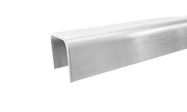 Профиль П-образный, L=2000 мм, t=1.5 мм, для стекла 16 мм, шлиф. (AISI 304) Ф-0456 купить в Ростове-на-Дону