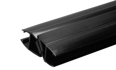 Комплект уплотнителей для стекла 8 мм, стекло-стекло 2200 мм, 90°/180°, с магнитом (2 шт.), черный (t210) t210-2 BL-U купить в Ростове-на-Дону