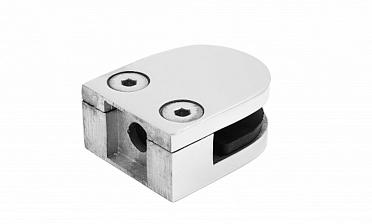 Стеклодержатель литой, под стекло 8-10 мм (4+4 мм), на плоскость 40х23х48 полированный (AISI 316) k002-4 купить в Ростове-на-Дону