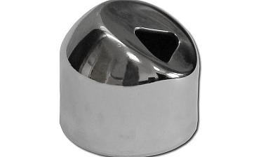 Наконечник штампованный (СПС) косой 30° на трубу Ø25 мм, для поручня Ø38.1 мм, полированный, нержавеющий, AISI 201, k072-3 купить в Ростове-на-Дону