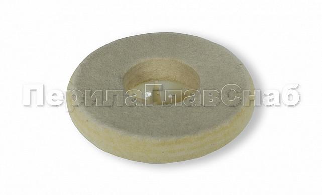 (Расходн.) войлок белый Ø125х20 мм, очищенный, на тарелке k426 2