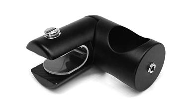 Держатель стекла сквозной боковой, для трубы 19 мм, черный, t912 Bl купить в Ростове-на-Дону