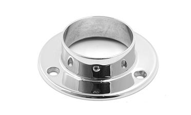 Фланец для трубы Ø50.8 мм, литой, полированный под 3 самореза 4.8 мм (AISI 304) k022 купить в Ростове-на-Дону
