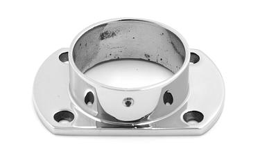 Фланец укороченный, литой, полированный, для трубы Ø50.8 мм, полированный, (AISI 304) k094 купить в Ростове-на-Дону