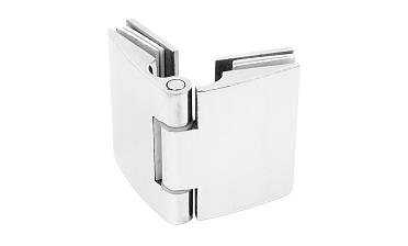 Петля душевая, стекло-стекло 180°, без реза, нерж, полированная t313 PSS купить в Ростове-на-Дону