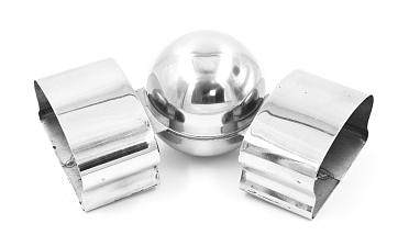 Поворот пластикового фигурного поручня, шаровый, полированный, AISI 304 k061 купить в Ростове-на-Дону