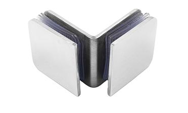 Коннектор для душевой кабины стекло-стекло 90° 45х45 мм полированный t725-2 PSS  купить в Ростове-на-Дону