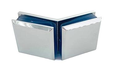 Коннектор для душевой кабины стекло-стекло 135°, 45х45, цинк , вырез 71 t736 PZn купить в Ростове-на-Дону