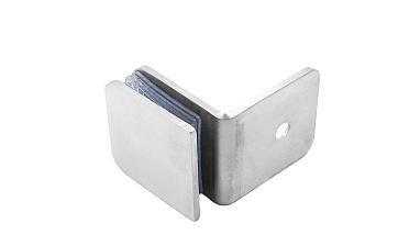 Коннектор для душевой кабины стена-стекло 90°, 45х45, шлифованный  t722-2 SSS купить в Ростове-на-Дону