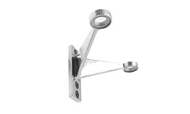 Крепление рутеля к стене, двойное, фланец с тремя отверстиями, AISI 304 k612-2 купить в Ростове-на-Дону