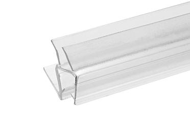 Уплотнитель пластиковый для стекла в душевую кабину 8 мм стена-стекло 2200 мм  t206 купить в Ростове-на-Дону