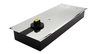 Доводчик для стеклянной двери до 100 кг EN4, напольный, 500 тыс, циклов, нержавеющая сталь AISI 304, полированная t184-3 PSS  купить в Ростове-на-Дону