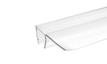 Уплотнитель для стекла 8мм, прозрачный, 90°, стекло-стекло 2,2 м., длина уса 17 мм t215-2 купить в Ростове-на-Дону